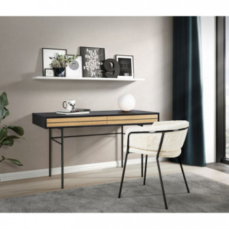 Escritorio a rayas (roble-negro)